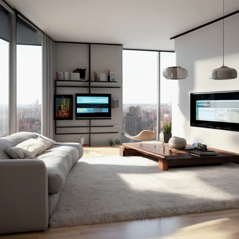 Visualisierung der Geräuschminderung in einer Stadtwohnung