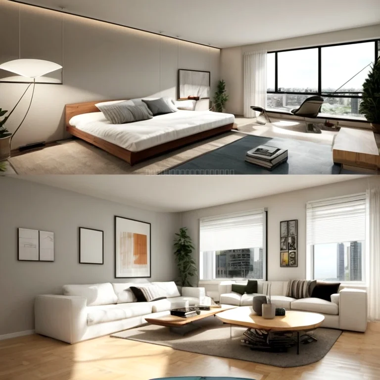 Illustration eines intelligenten Lärmschutzsystems in einem Wohngebäude